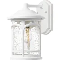 QUOIZEL Elstead Marblehead Außen-Wandleuchte E27 26cm Weiß IP44 Anti-Meerwasser