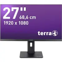 Terra LCD/LED 2748W PV V3 schwarz HDMI/DP/USB-C GREENLINE PLUS, 68,6 cm (27"), 1920 x 1080 Pixel, Full HD, LED, 5 ms, Schwarz