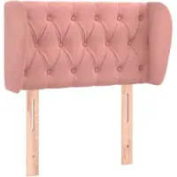 Syfax Kopfteil mit Ohren Rosa 83x23x78/88 cm Samt