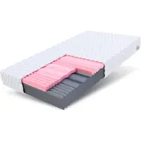 FDM Matratze 80x200 cm orthopädisch Kaltschaum HR-Schaum Visco Memory H3 H4 ca. 14 cm Höhe atmungsaktiv Bezug waschbar für Allergiker geeignet SELECT
