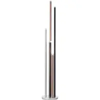 Brilliant Standleuchte, 5-flammig Cembalo silber IP20 22 Watt dimmbar LED integriert