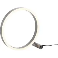 Selltec LED Tischlampe SITU Aluminium 3 Stufen Touchdimmer 100% 40% 10%, Nachttischlampe aluminium Wohnzimmer, Schlafzimmer, Büro