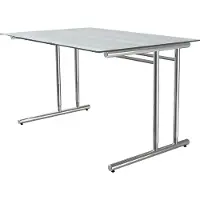 Kerkmann Büromöbelfabrik kerkmann Schreibtisch ARTLINE (B)1.600 mm mit Glasplatte Speditionsversand