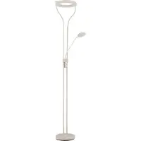 Globo LED Deckenfluter, sandfarben, Drehdimmer, Flexo, H 194 cm