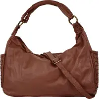 Samantha Look Henkeltasche echt Leder, Made in Italy