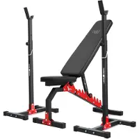 Marbo-sport Marbo Sport Set MH7 | beidseitig verstellbare Hantelbank MH-L114 + höhenverstellbarer Hantelständer MH-S201 x2