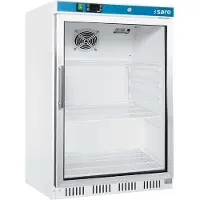 Saro HK 200 GD, Merchandiser Kühlschrank, Freistehend, Weiß, Edelstahl, Stahl, Kunststoff