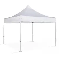 Oviala Klappzelt PRO+ aus Aluminium in 50 mm 3 x 3 m Weiß - PRO 50