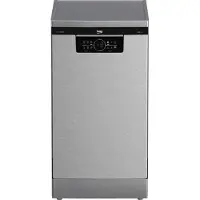 Beko BDFS26040XQ, Freistehend, Single (45 cm breit), Edelstahl, Tasten, Schublade, SelFit