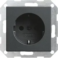 Gira 018828, CEE 7/3, CEE 7/4, Anthrazit, 250 V, 16 A
