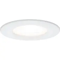 Paulmann Premium Einbauleuchten Set Nova rund dimmbar LED 1x7W 230V GU10 51mm Weiß matt/Alu Zink
