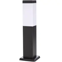 LINDBY Sockelleuchte Honula, 45 cm, dunkelgrau, IP44, E27