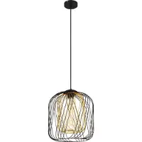 Globo Lighting Hängeleuchte Metall schwarz matt, 1x E27