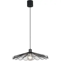 TRIO Leuchten Hängelampe Margarita, dimmbar, schwarz, für Wohn- / Esszimmer, Metall, Modern, Pendelleuchte