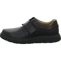 Clarks Un Abode Strap - Schwarz Leder Größe: 42.5 Normal