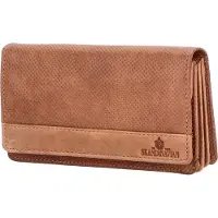 The Skandinavian Brand Damen Leder Geldbörse Quer - Cognac : Cognac Farbe vom Hersteller: Cognac