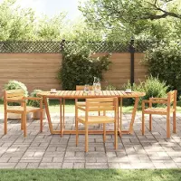 Prolenta Maison Exclusive - Garten-Esstisch Oval 200x90x75 cm Massivholz Akazie