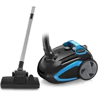Emerio Staubsauger mit Beutel – 2,5 Liter – HEPA10-Filter – Kabellänge 5 m – 800 W – VE-112682.8 – Schwarz / Blau
