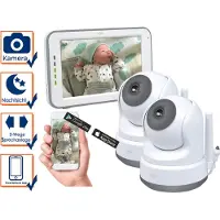 Elro BC3000 Babyphone, KameraÃ1/4berwachung, Temperaturanzeige, Nachtlicht, Schlaflieder