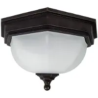 ELSTEAD Fairford Außen-Deckenleuchte E27 2-fach Alte Bronze IP44