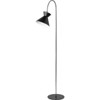 Osram Stehlampe Decor Waist, schwarz, für Wohn- / Esszimmer, Metall, Modern, Stehlampe