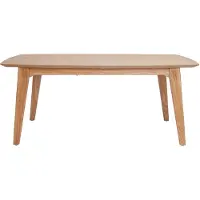 Miliboo - Skandinavischer Esstisch ausziehbar Eichenfurnier B 180-230 cm FIFTIES