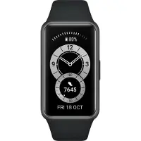 Huawei Band 6, Aktivitäts-Trackerarmband, 3,73 cm (1.47"), AMOLED, 180 mAh, Wasserfest, Schwarz