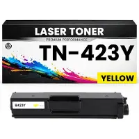 3DPLADY Toner TN-423Y Gelb für Brother kompatibel TN423Y Premium Alternative DCP-L8410CDW HL-L8260CDW/8360CDW MFC-L8690CDW/8900CDW HL-L8360CDW