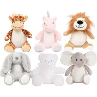 Mumbles MM060 | Mini-Häschen, Löwe, Giraffe, Einhorn und Eule Print Me - Farbe: Teddy White - Größe: One Size