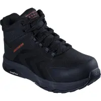 SKECHERS Herren SPEED-FLEX TREKKER NORDOWN Berufsschuh 200256EC BKRD Schwarz/Rot, Schuhgröße:46 EU