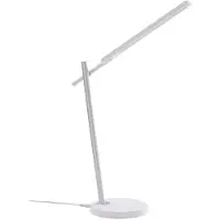 LINDBY LED-Schreibtischleuchte Valtorin, weiß, Kunststoff