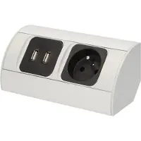 ORNO Unterschrank-Möbelsteckdose 230V + 2xUSB - OR-AE-1310