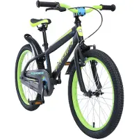 Bikestar Kinder Fahrrad ab 6 Jahre | 20 Zoll Urban Jungle Kinderrad | Schwarz & Grün