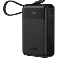 Vinnic DAMAVAND 2 65W 20.000mAh Powerbank USB-C, Black.