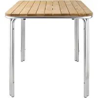 Bolero quadratischer Tisch Eschenholz 4 Beine 70cm