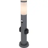 Globo Lighting Außenleuchte Edelstahl anthrazit, 1x E27