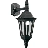 Elstead Lighting Elstead Parish Außen-Wandleuchte E27 Down Schwarz IP44, UK