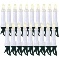 Linder Exclusiv GmbH LEX 20er LED Weihnachtsbaum Kerzen für den Außenbereich, IP44, 8,55 m