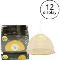 Globo 33982 Solarleuchte Leinen weiß, 11x LED