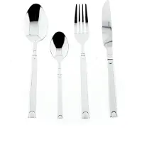 Almina 84 teiliges Besteckset mit Design Essbesteck Edelstahl 18/10 für 12 Personen