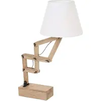 Steinhauer Tischleuchte Mexlite Dion 2425BE Buche