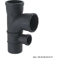 Geberit Silent-Pro Kombibogenabzweig 87,5 Grad d 90mm, d1 90mm, d2 50mm 393456141