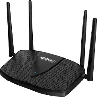 TOTOLINK X5000R AX1800 WIRELESS DUAL BAND GIGABIT ROUTER vlan, Wi-Fi 6 (802.11ax), Dual-Band (2,4 GHz/5 GHz), Ethernet/LAN, Schwarz, Tabletop-Router