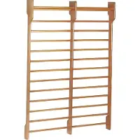 Toorx Fitness Dual Wallbar - Doppelwandregal | Sportgestell - 180 x 250 cm - 14 Stufen - Buchenholz