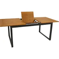 Degamo Gartentisch Ausziehtisch RIVELLO 150/200x90cm, Alu anthrazit + Akazie