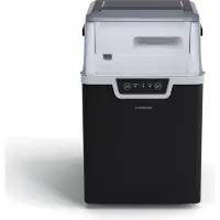 Klarstein Nugget-Eiswürfelmaschine für Zuhause, Camping & Gastro, 200W Mini-Eiswürfelmaschine Klein, 4 Min Schnellbetrieb, LED Display, Schnelle Eismaschine für Nugget Eis, Selbstreinigend, 12kg/24h