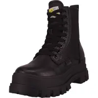 Buffalo Damen Aspha Com2 Modestiefel - 1270072, Farbe:Schwarz, Damen Schuhe:39