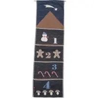 David Fussenegger Adventskalender Silvretta 'Schneemann' 28 x 100 cm Anthrazit