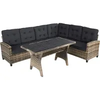 TecTake Rattan Lounge Catania für 6 Personen widerstandsfähig