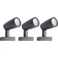 Ledvance SMART+, Außenspotbeleuchtung, Dunkles Grau, Aluminium, Glas, IP44, Eingang, Fassade, II